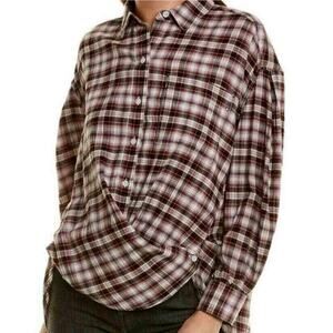 Twelve-O-Two Madison Cozy Soft Western Cowgirl Button-Down Women's Large